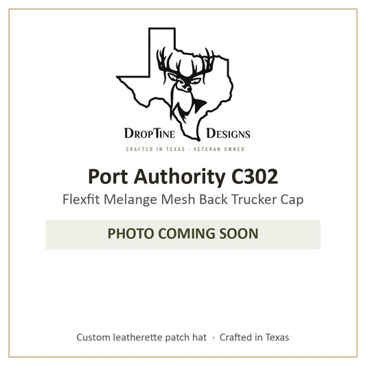 Photo coming soon: Port Authority C302 Flexfit Melange Mesh Back Trucker Cap