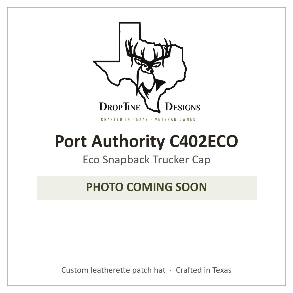 Photo coming soon: Port Authority C402ECO Eco Snapback Trucker Cap