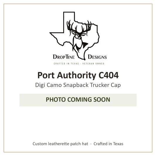 Photo coming soon: Port Authority C404 Digi Camo Snapback Trucker Cap