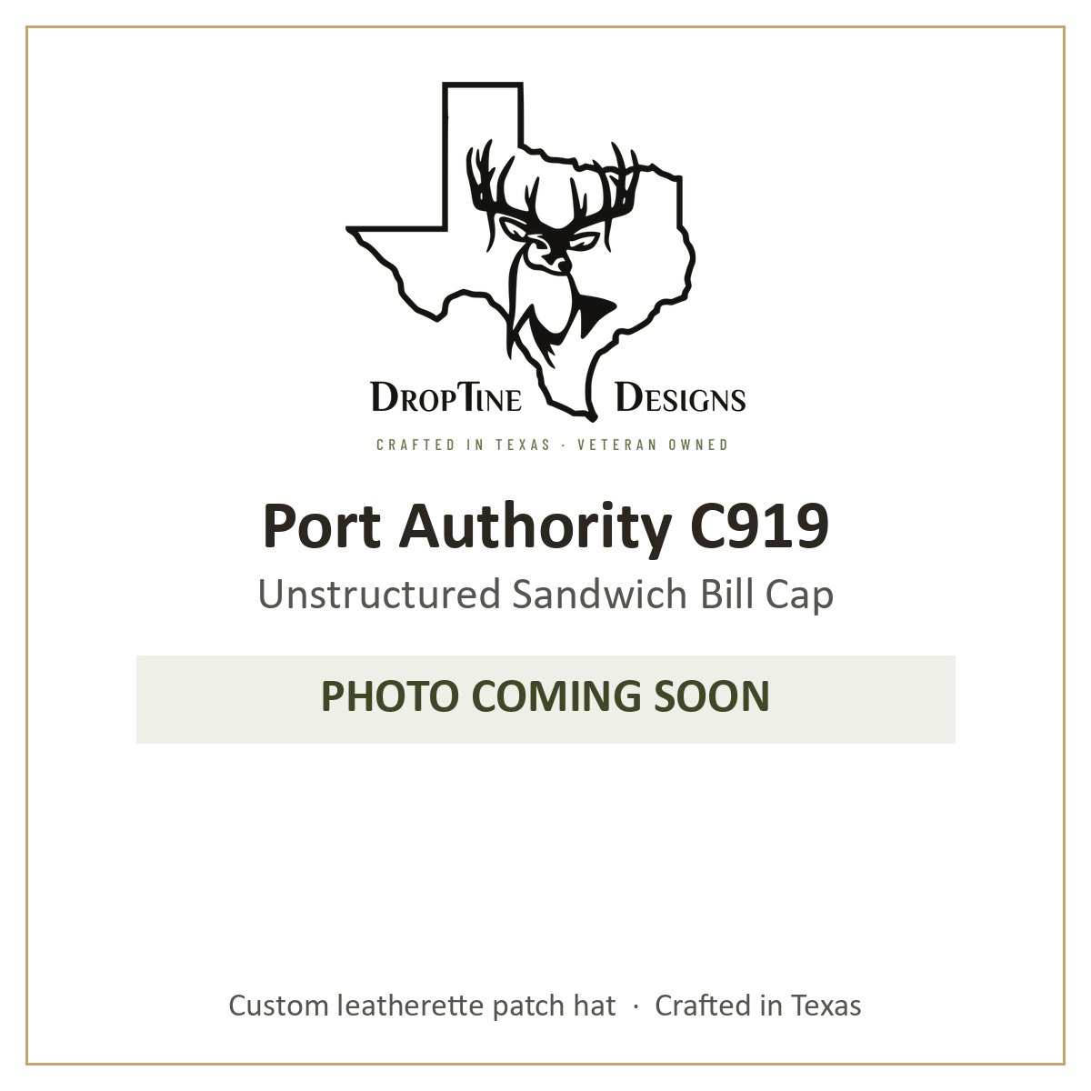 Photo coming soon: Port Authority C919 Unstructured Sandwich Bill Cap