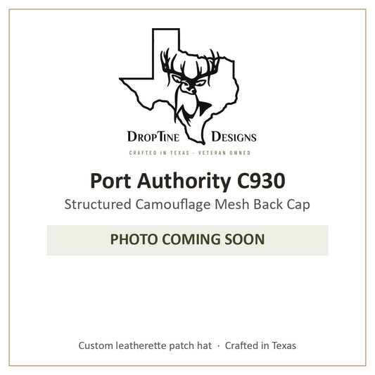 Photo coming soon: Port Authority C930 Structured Camouflage Mesh Back Cap