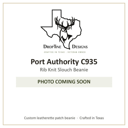 Photo coming soon: Port Authority C935 Rib Knit Slouch Beanie