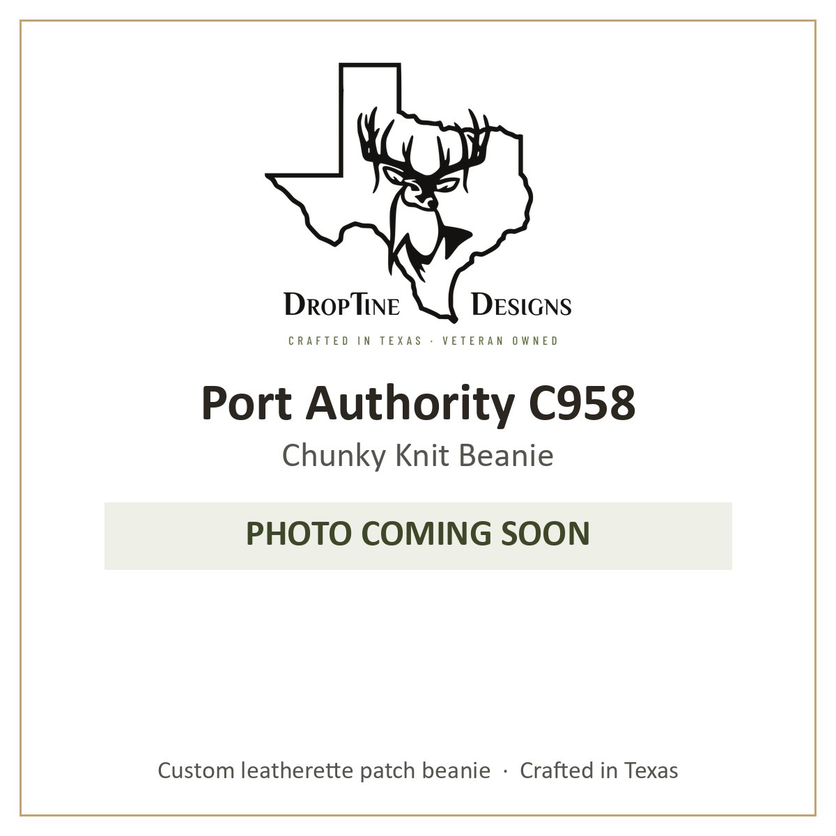 Photo coming soon: Port Authority C958 Chunky Knit Beanie