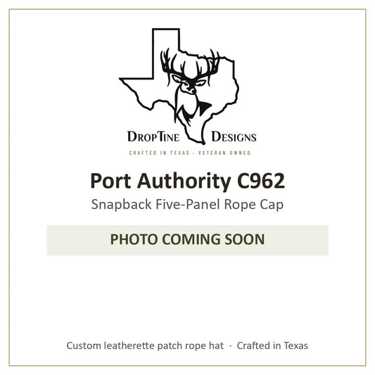 Photo coming soon: Port Authority C962 Snapback Five-Panel Rope Cap