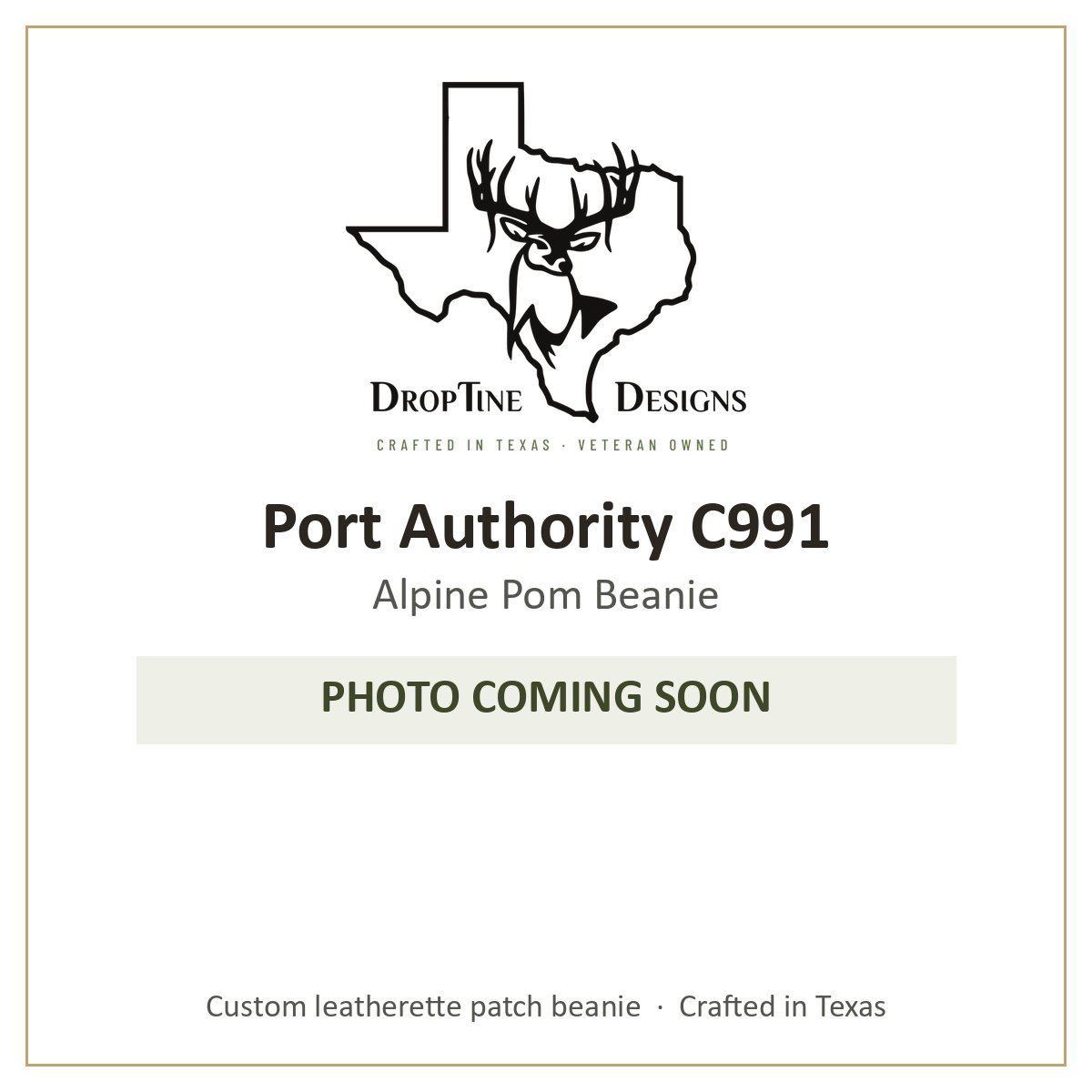 Photo coming soon: Port Authority C991 Alpine Pom Beanie
