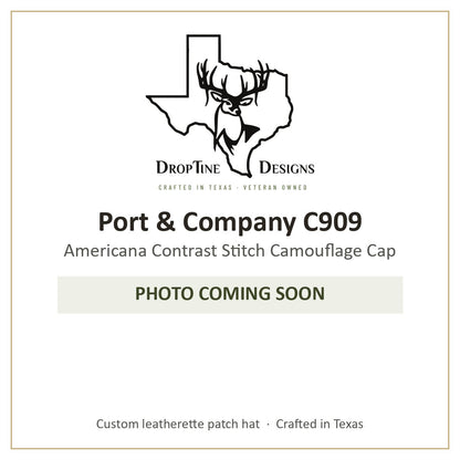Photo coming soon: Port & Company C909 Americana Contrast Stitch Camouflage Cap