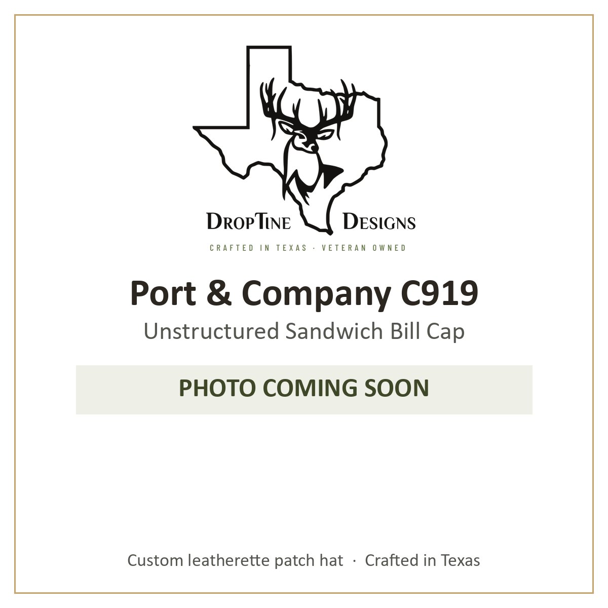 Photo coming soon: Port & Company C919 Unstructured Sandwich Bill Cap