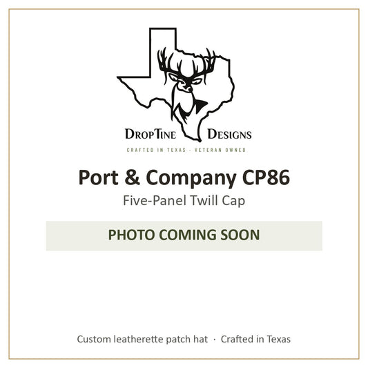 Photo coming soon: Port & Company CP86 Five-Panel Twill Cap