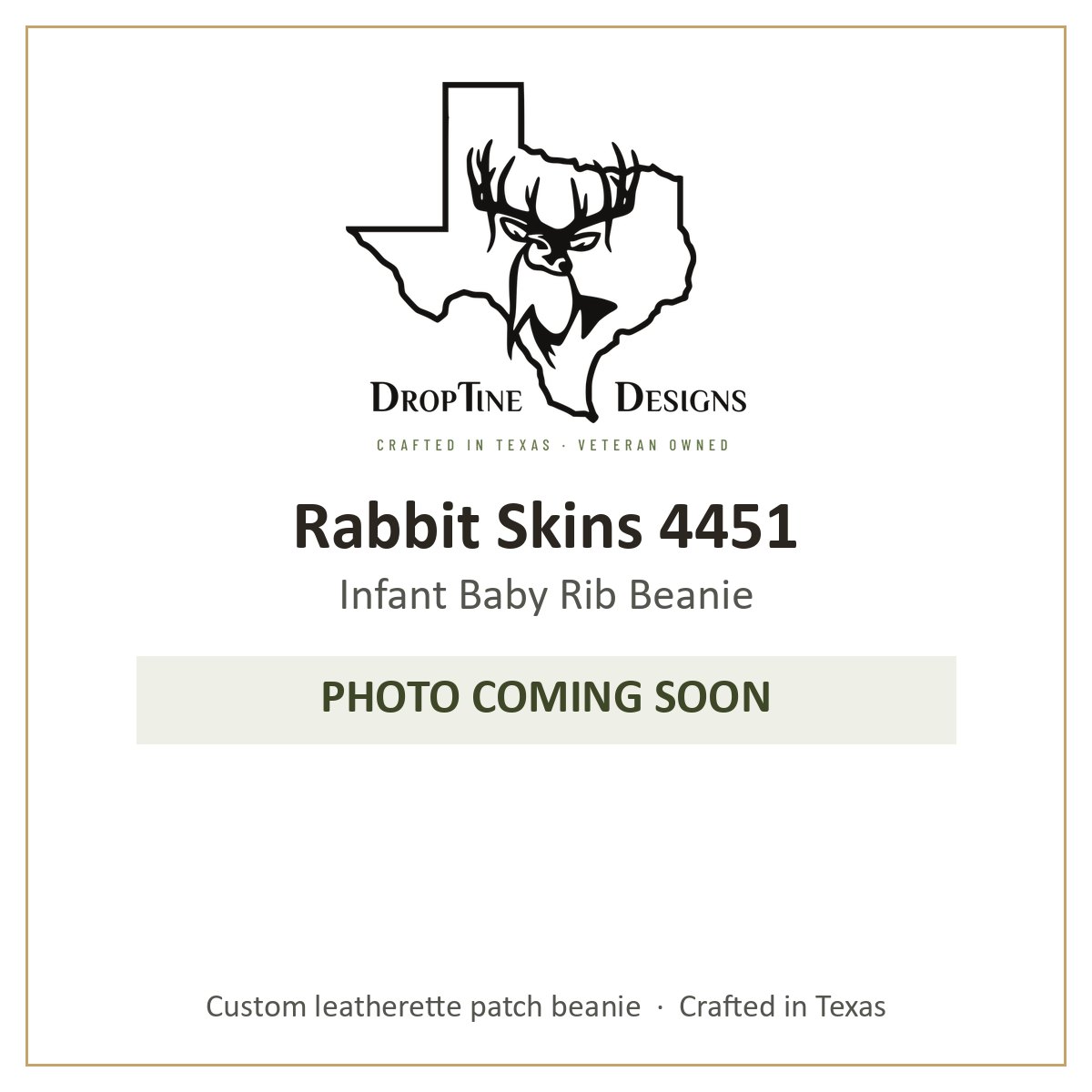 Photo coming soon: Rabbit Skins 4451 Infant Baby Rib Beanie