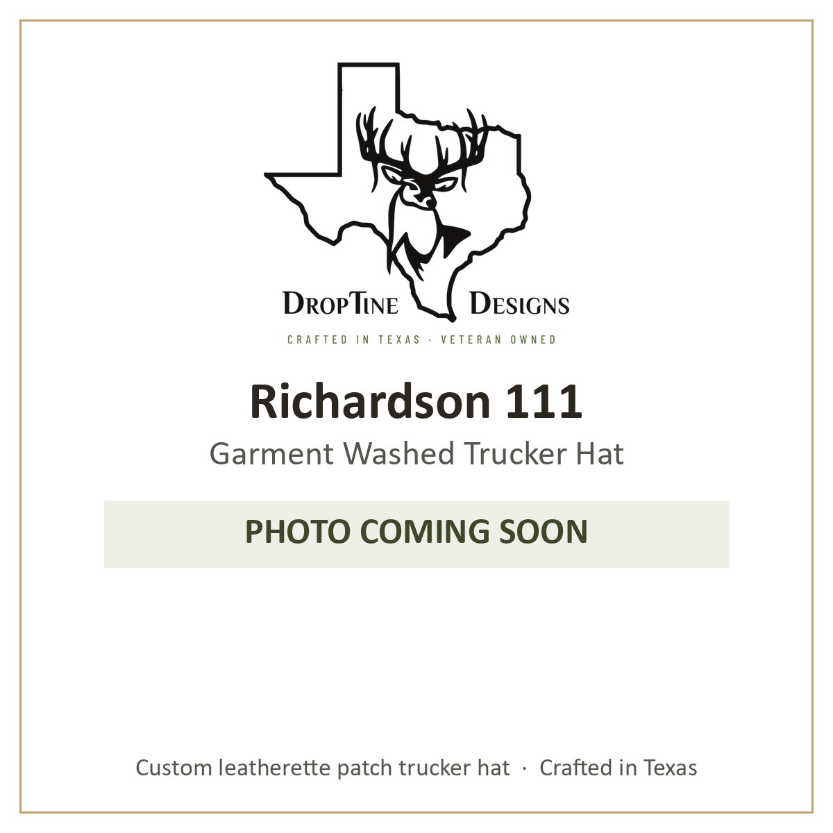 Photo coming soon: Richardson 111 Garment Washed Trucker Hat