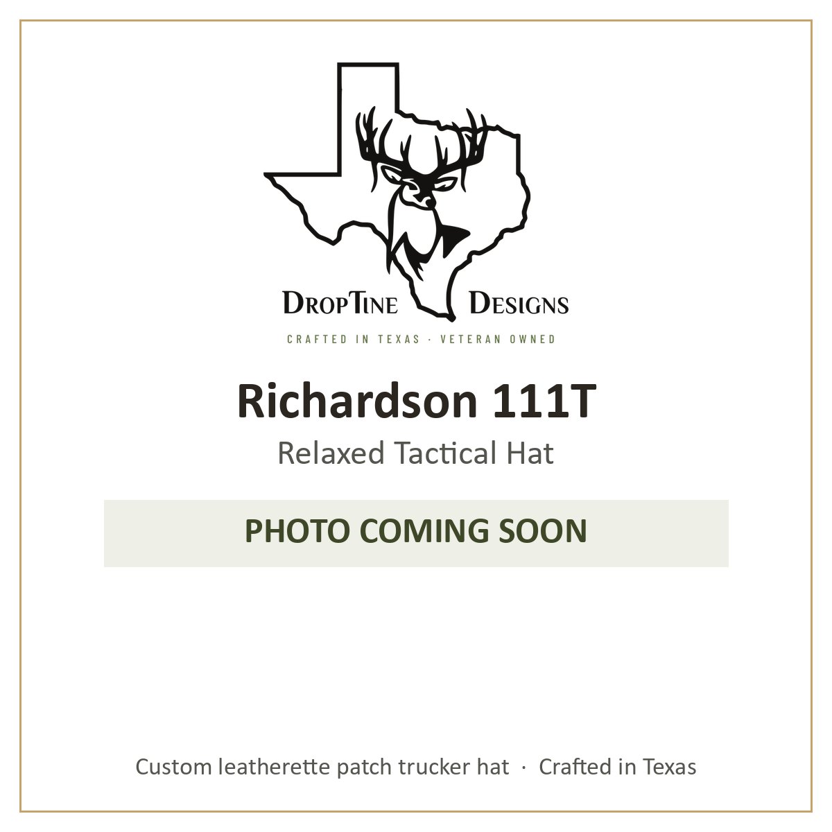 Photo coming soon: Richardson 111T Relaxed Tactical Hat