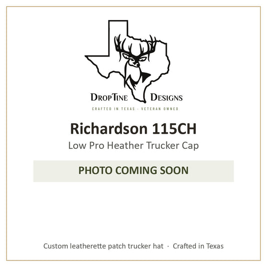 Photo coming soon: Richardson 115CH Low Pro Heather Trucker Cap