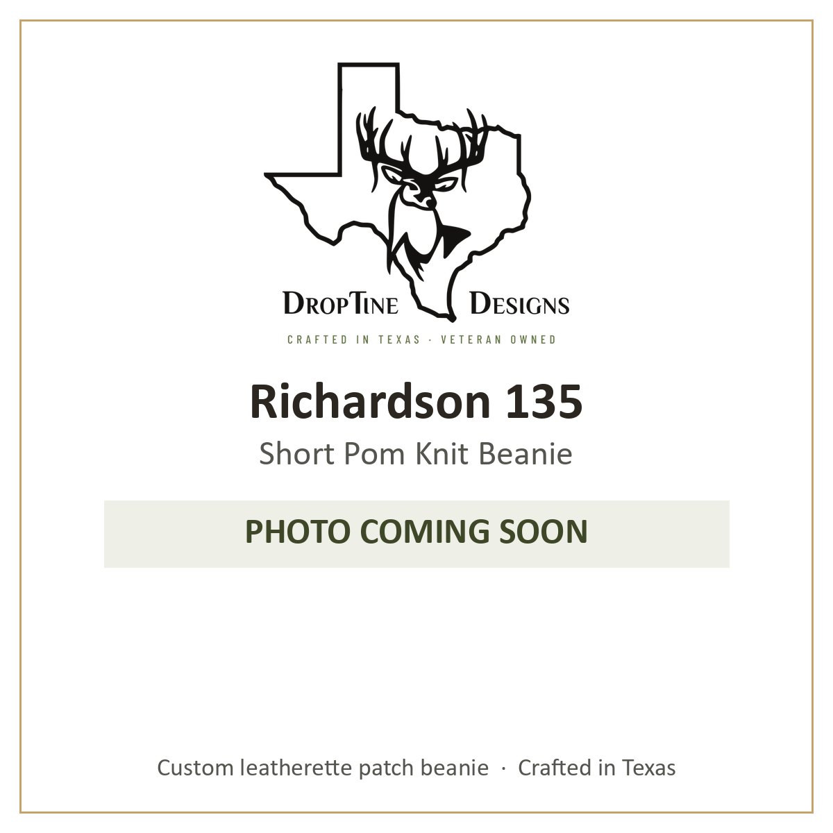 Photo coming soon: Richardson 135 Short Pom Knit Beanie