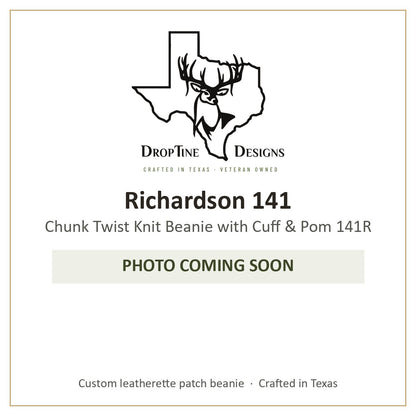 Photo coming soon: Richardson 141 Chunk Twist Knit Beanie with Cuff & Pom 141R