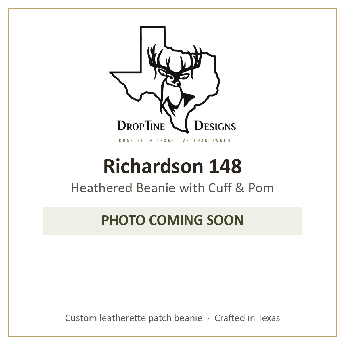 Photo coming soon: Richardson 148 Heathered Beanie with Cuff & Pom