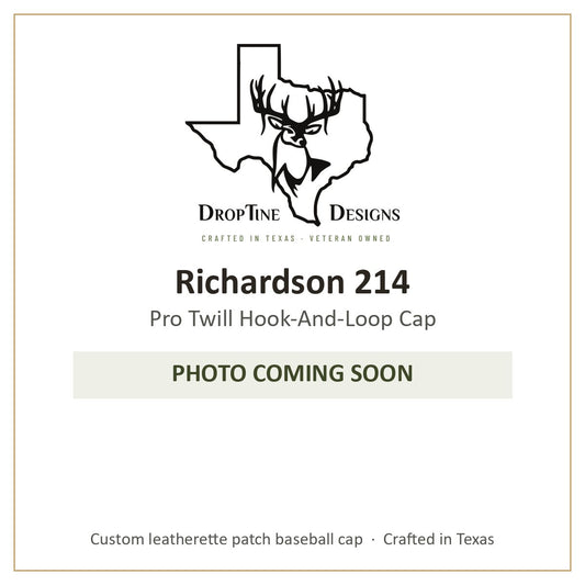 Photo coming soon: Richardson 214 Pro Twill Hook-And-Loop Cap