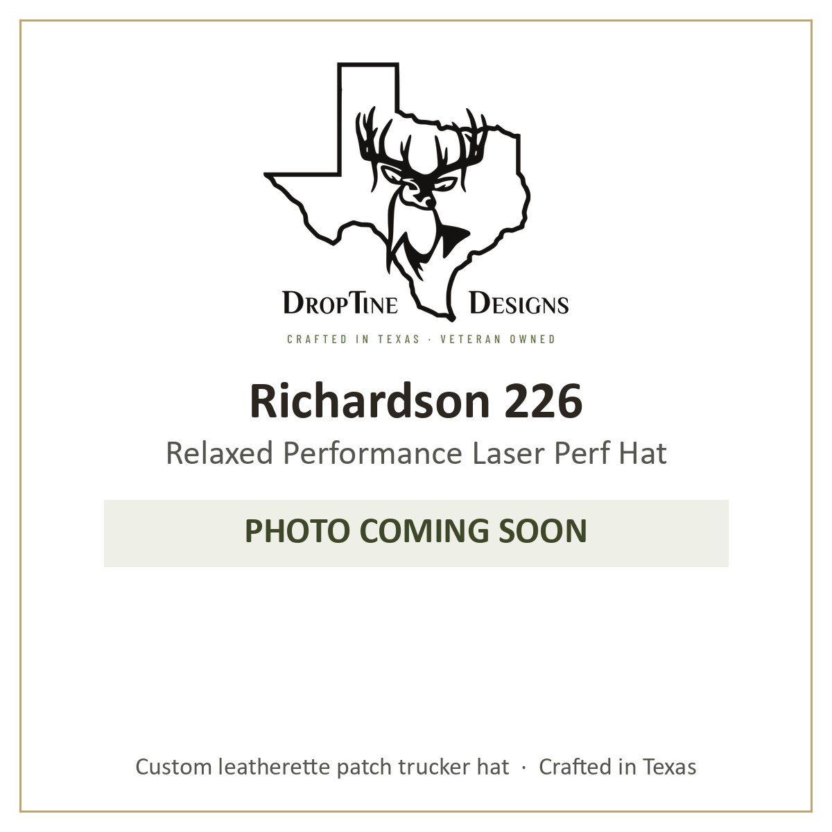 Photo coming soon: Richardson 226 Relaxed Performance Laser Perf Hat