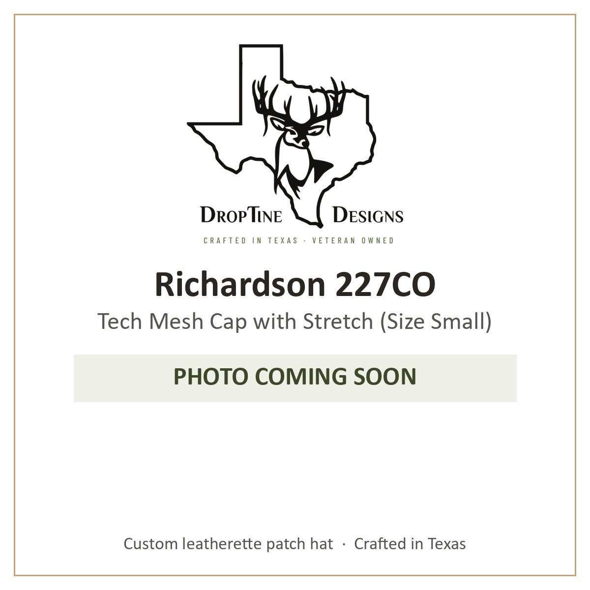 Photo coming soon: Richardson 227CO Tech Mesh Cap with Stretch (Size Small)