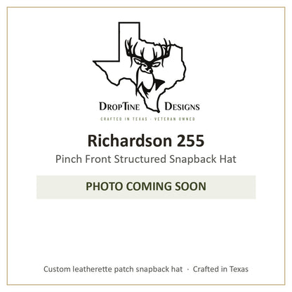 Photo coming soon: Richardson 255 Pinch Front Structured Snapback Hat