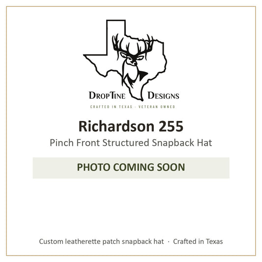 Photo coming soon: Richardson 255 Pinch Front Structured Snapback Hat