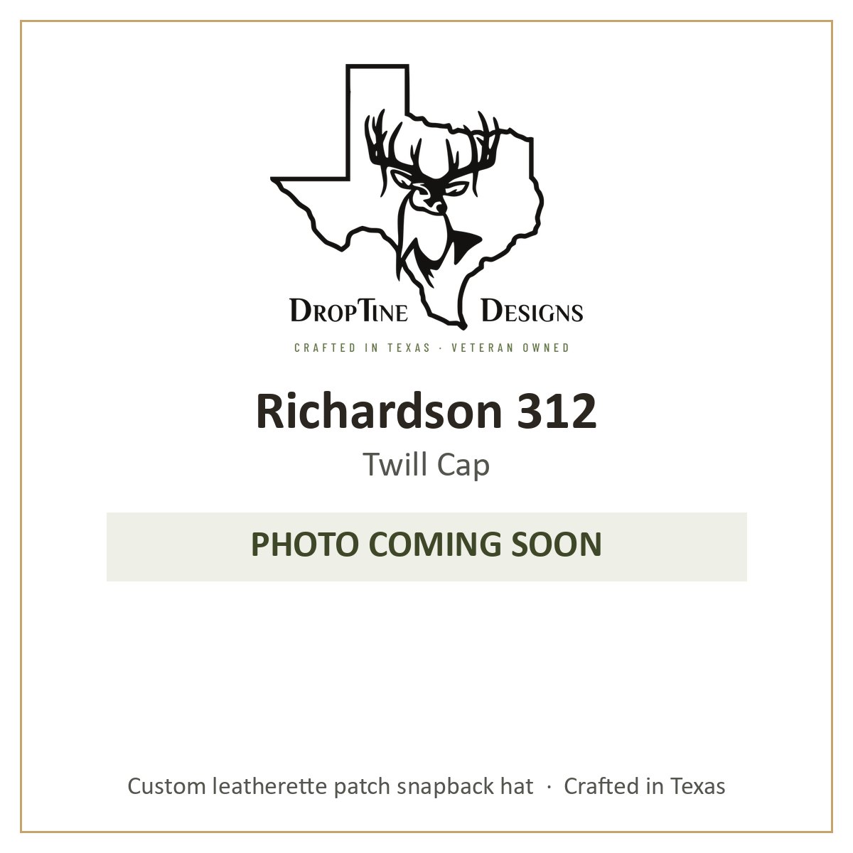 Photo coming soon: Richardson 312 Twill Cap