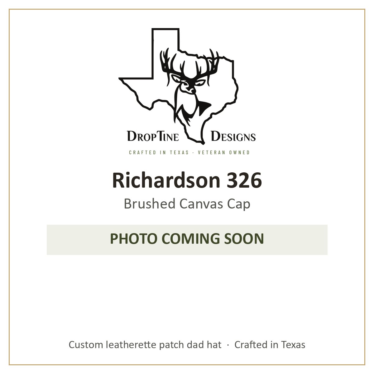 Photo coming soon: Richardson 326 Brushed Canvas Cap