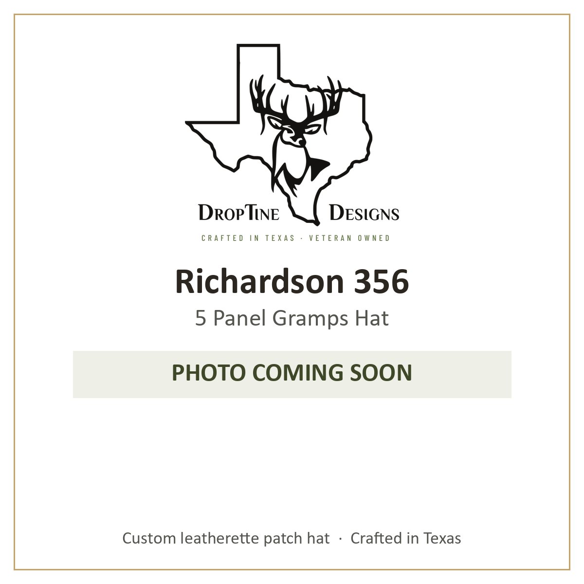 Photo coming soon: Richardson 356 5 Panel Gramps Hat