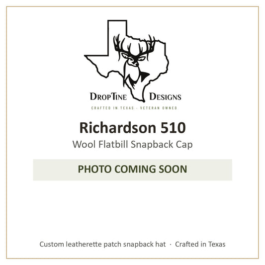 Photo coming soon: Richardson 510 Wool Flatbill Snapback Cap
