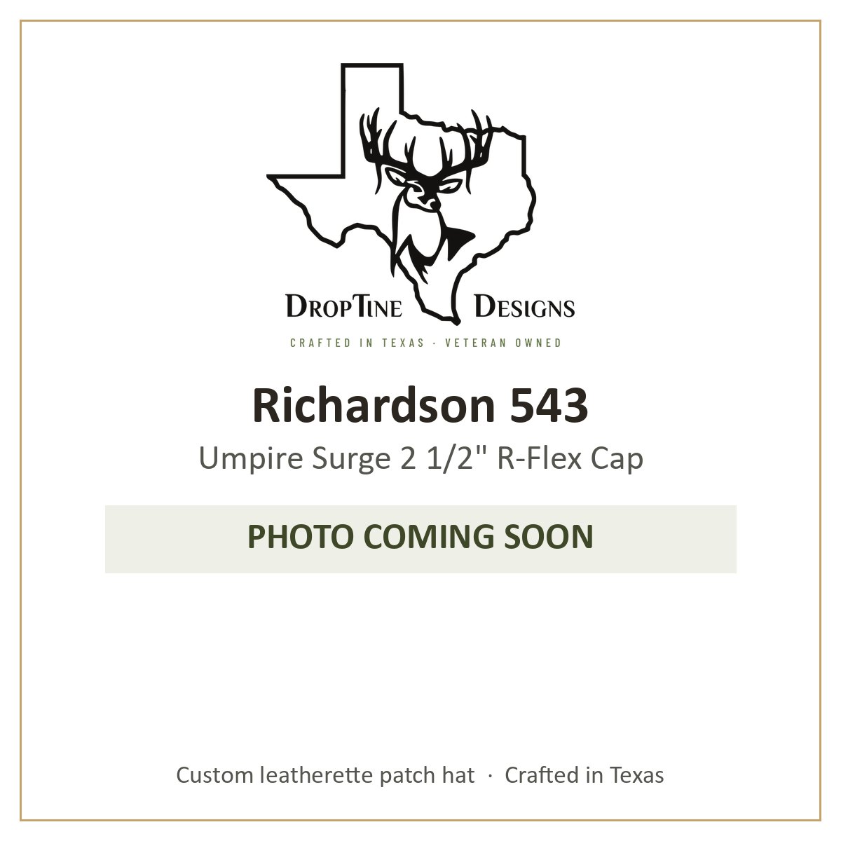 Photo coming soon: Richardson 543 Umpire Surge 2 1/2" R-Flex Cap