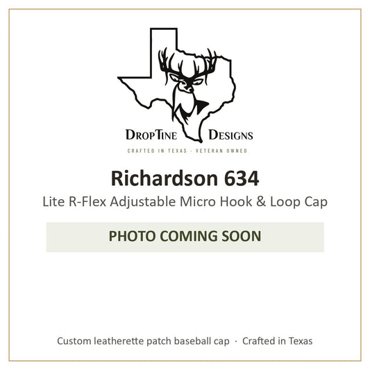 Photo coming soon: Richardson 634 Lite R-Flex Adjustable Micro Hook & Loop Cap