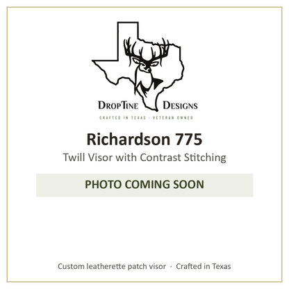 Photo coming soon: Richardson 775 Twill Visor with Contrast Stitching