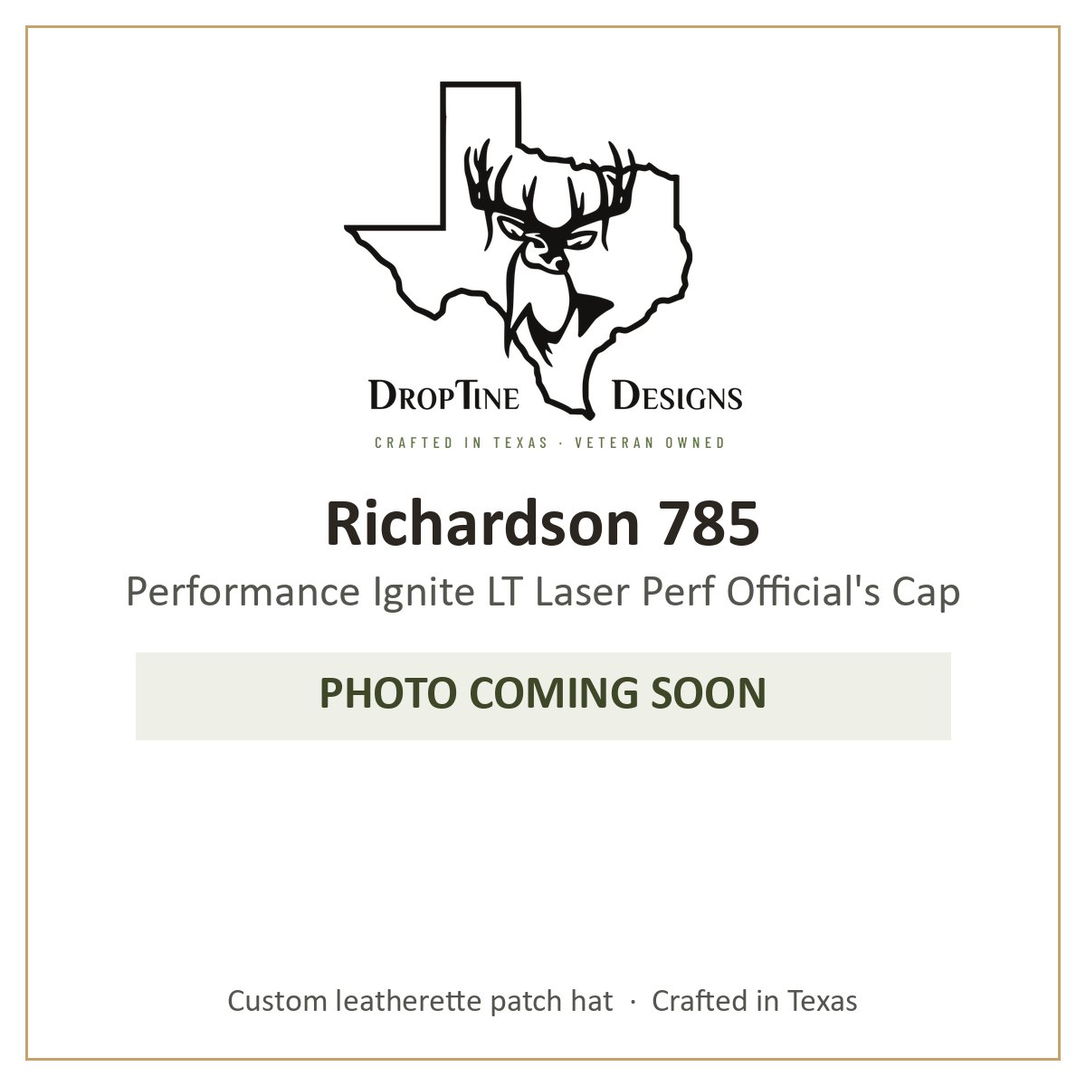 Photo coming soon: Richardson 785 Performance Ignite LT Laser Perf Official's Cap