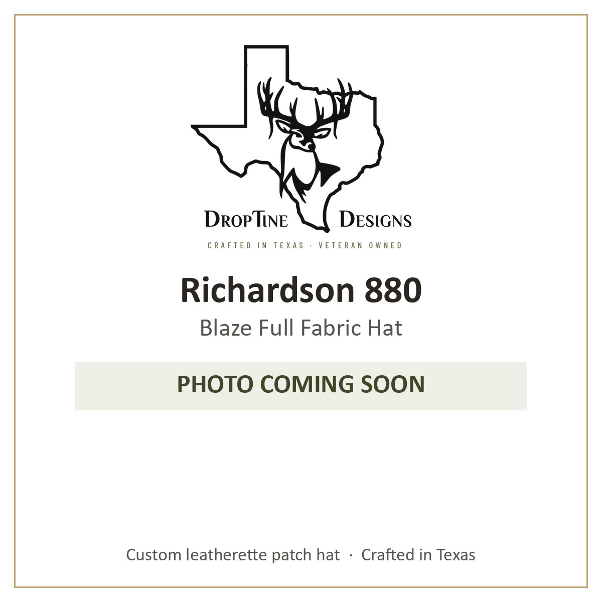 Photo coming soon: Richardson 880 Blaze Full Fabric Hat