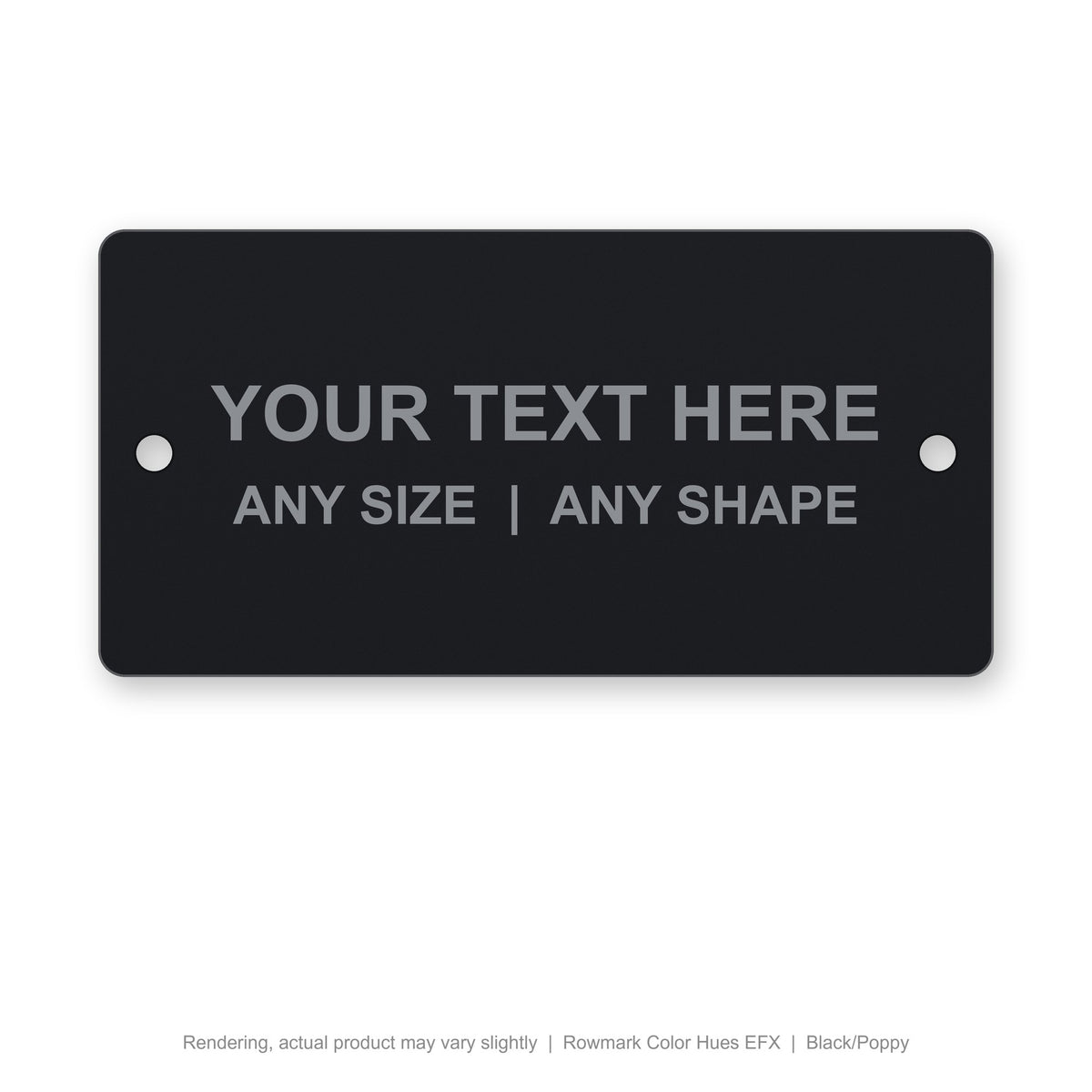 Rowmark Color Hues EFX engraved plate (rendering)