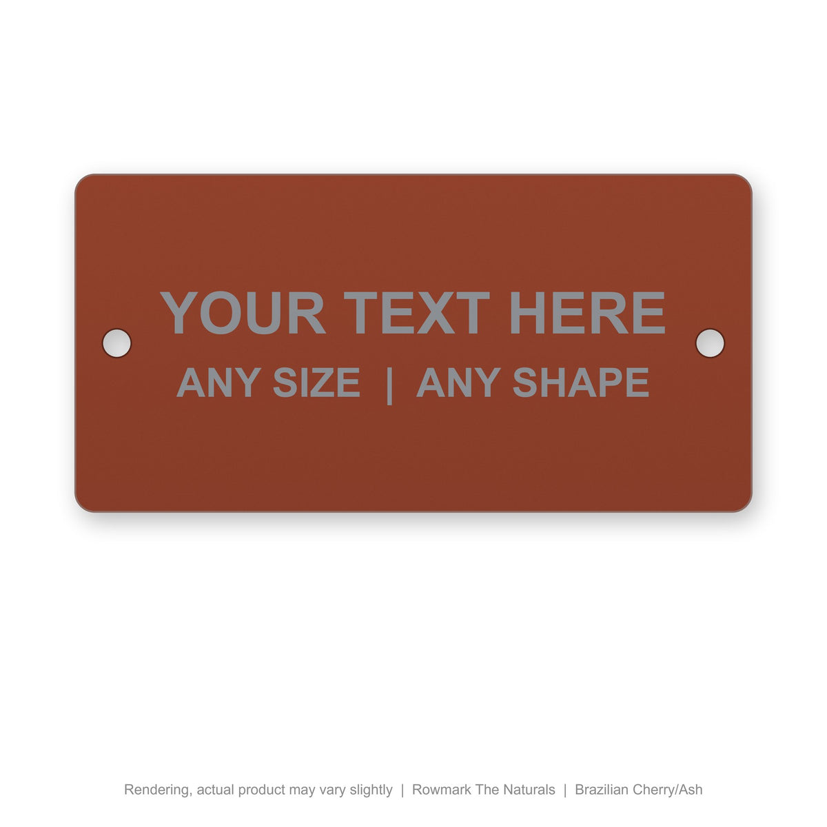 Rowmark The Naturals engraved plate (rendering)