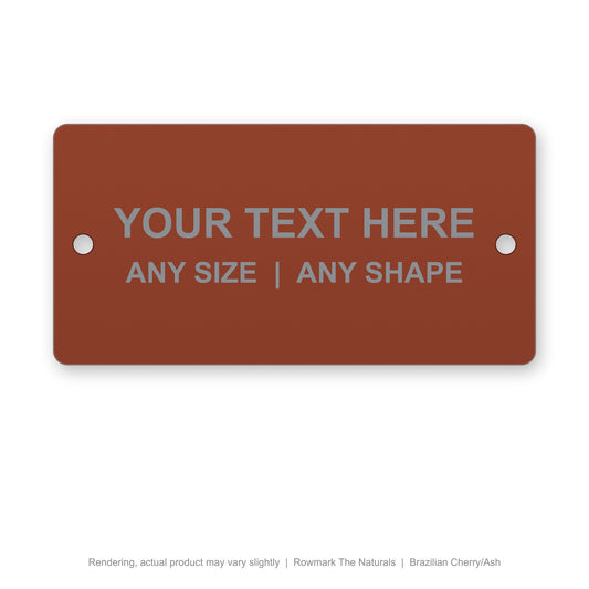 Rowmark The Naturals engraved plate (rendering)