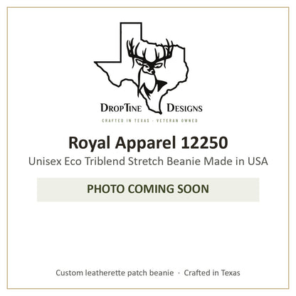 Photo coming soon: Royal Apparel 12250 Unisex Eco Triblend Stretch Beanie Made in USA