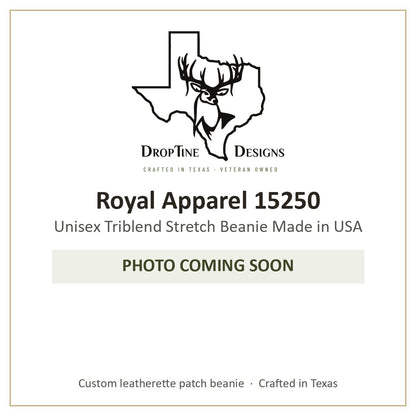 Photo coming soon: Royal Apparel 15250 Unisex Triblend Stretch Beanie Made in USA