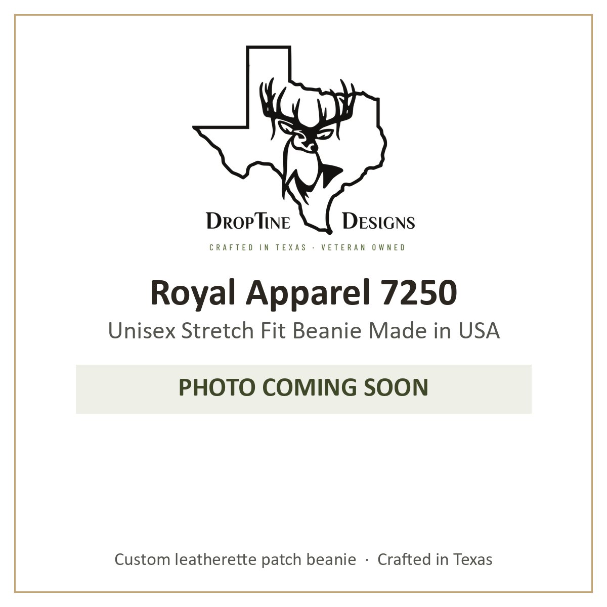 Photo coming soon: Royal Apparel 7250 Unisex Stretch Fit Beanie Made in USA