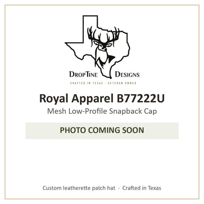 Photo coming soon: Royal Apparel B77222U Mesh Low-Profile Snapback Cap