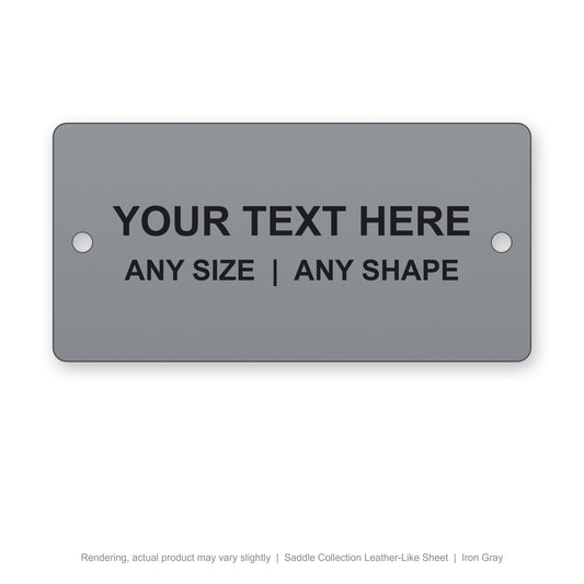 Saddle Collection Leather-Like Sheet engraved plate (rendering)
