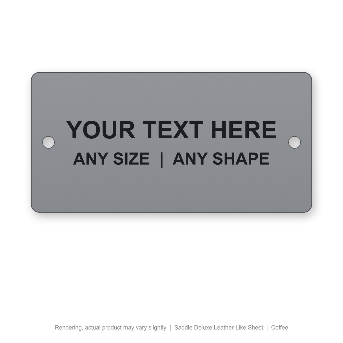 Saddle Deluxe Leather-Like Sheet engraved plate (rendering)