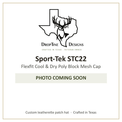 Photo coming soon: Sport-Tek STC22 Flexfit Cool & Dry Poly Block Mesh Cap
