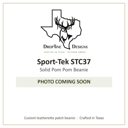 Photo coming soon: Sport-Tek STC37 Solid Pom Pom Beanie