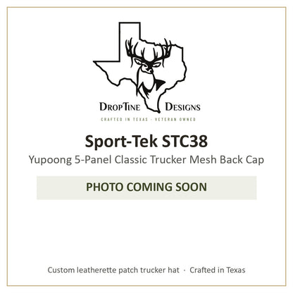 Photo coming soon: Sport-Tek STC38 Yupoong 5-Panel Classic Trucker Mesh Back Cap