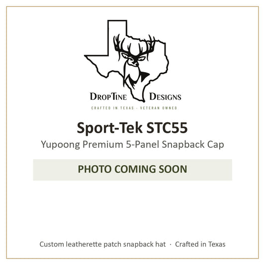 Photo coming soon: Sport-Tek STC55 Yupoong Premium 5-Panel Snapback Cap