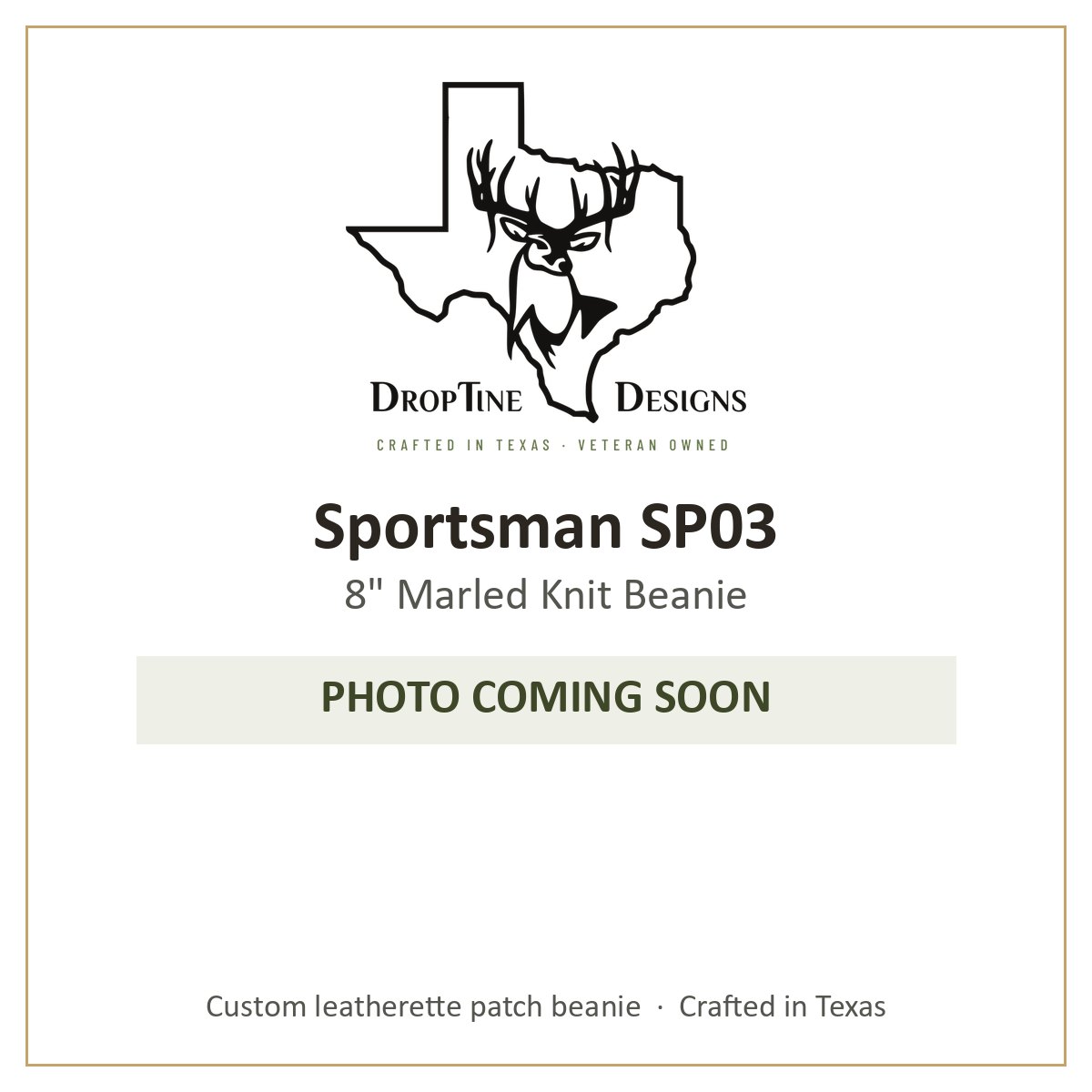 Photo coming soon: Sportsman SP03 8" Marled Knit Beanie