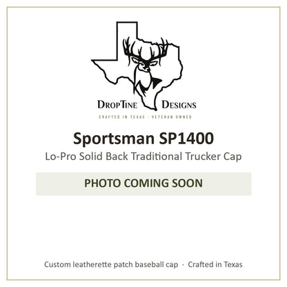 Photo coming soon: Sportsman SP1400 Lo-Pro Solid Back Traditional Trucker Cap