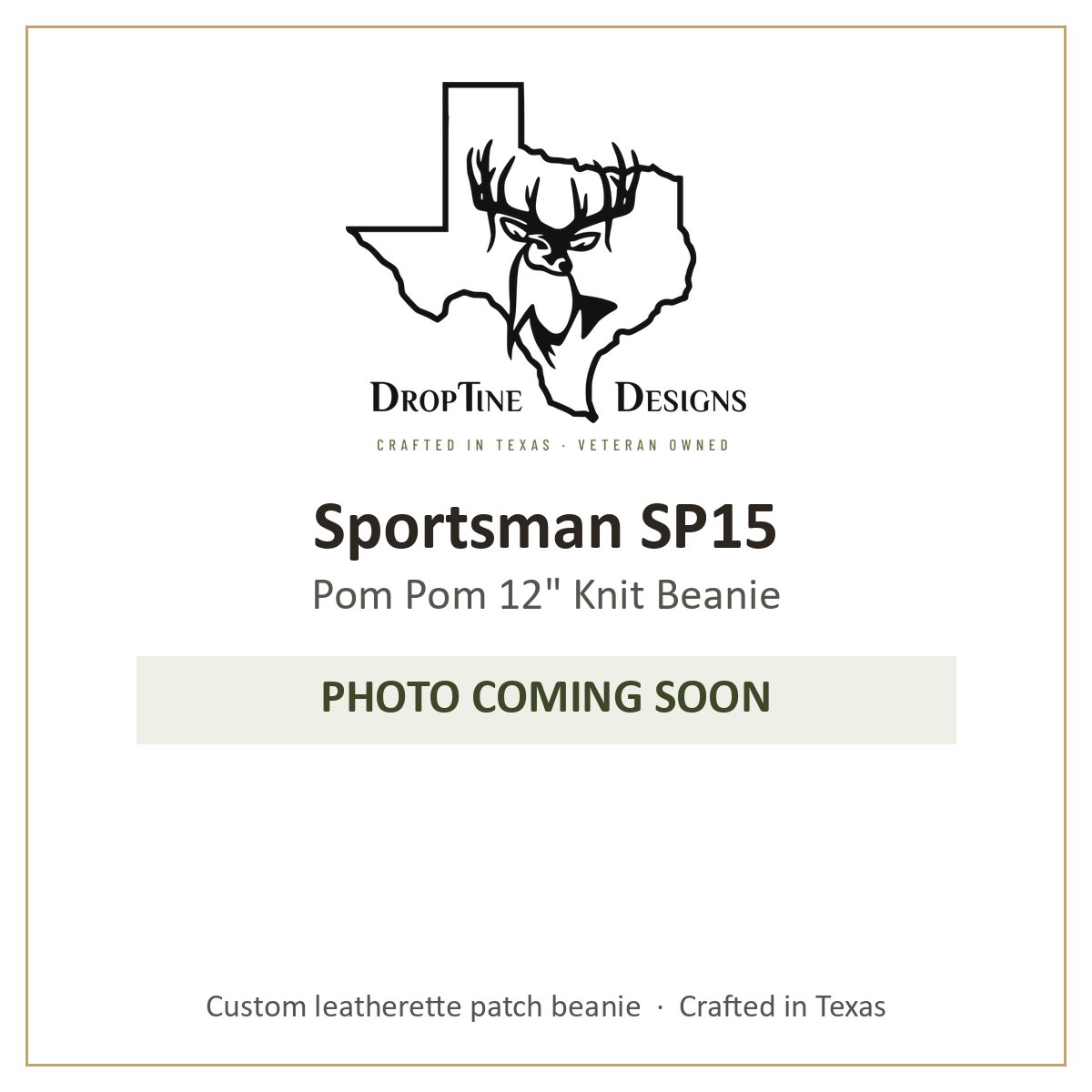 Photo coming soon: Sportsman SP15 Pom Pom 12" Knit Beanie