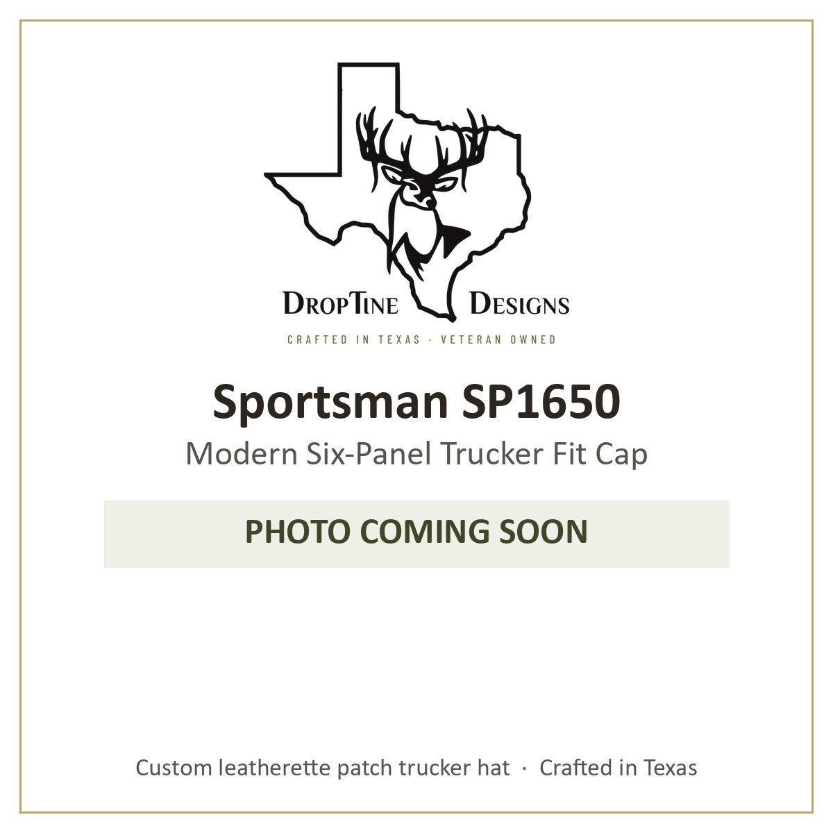 Photo coming soon: Sportsman SP1650 Modern Six-Panel Trucker Fit Cap